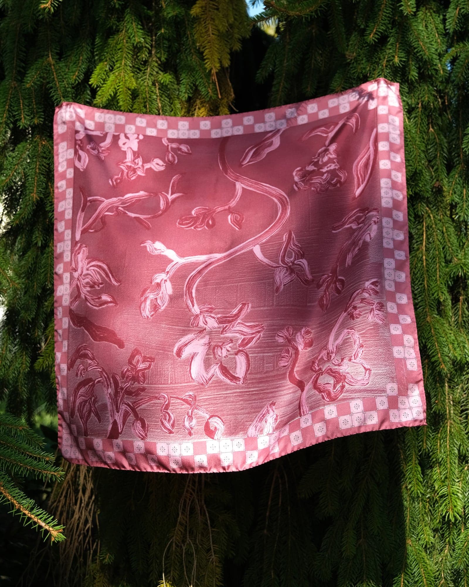 Flores Foulard Pink (1/4)